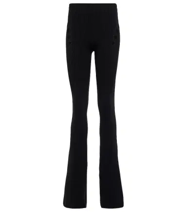 Jean Paul Gaultier Cutout high-rise flared wool pants | Thumbnail 1