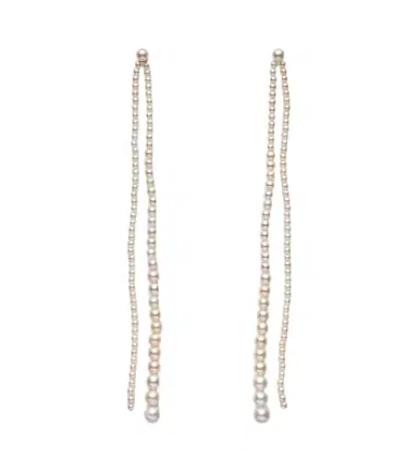 Sophie Bille Brahe Promenade De Perles 14kt gold pearl drop earrings | Thumbnail 1