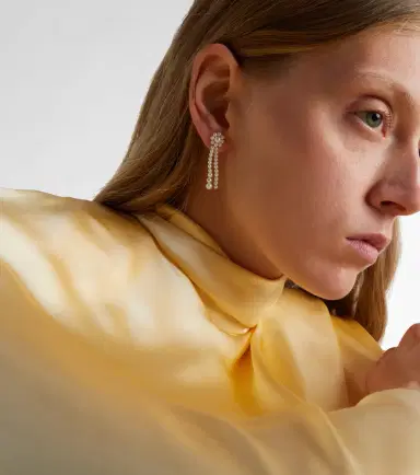 Sophie Bille Brahe Promenade de Fleur 14kt gold earrings with freshwater pearls | Thumbnail 4