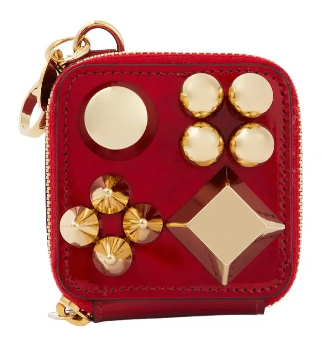 Embellished leather waste bag holder
