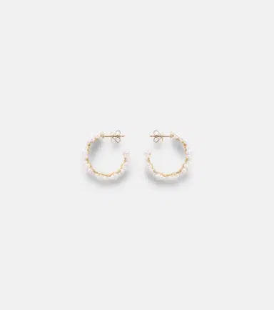 Sophie Bille Brahe Jardin Boucle 14kt gold earrings with freshwater pearls | Thumbnail 2 Sophie Bille Brahe Jardin Boucle 14kt gold earrings with freshwater pearls | Thumbnail 2