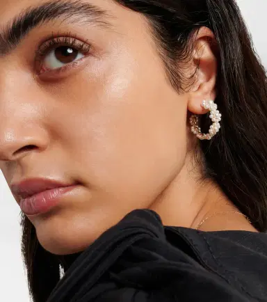 Sophie Bille Brahe Jardin Boucle 14kt gold earrings with freshwater pearls | Thumbnail 3 Sophie Bille Brahe Jardin Boucle 14kt gold earrings with freshwater pearls | Thumbnail 3