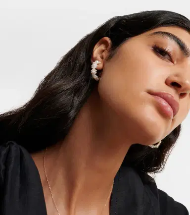 Sophie Bille Brahe Jardin Boucle 14kt gold earrings with freshwater pearls | Thumbnail 4 Sophie Bille Brahe Jardin Boucle 14kt gold earrings with freshwater pearls | Thumbnail 4