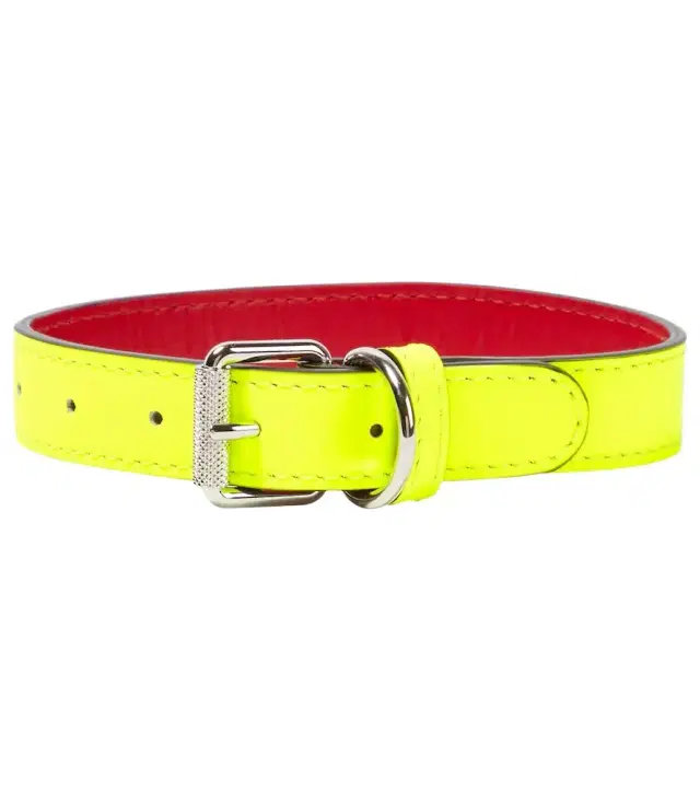 Loubicollar S leather dog collar