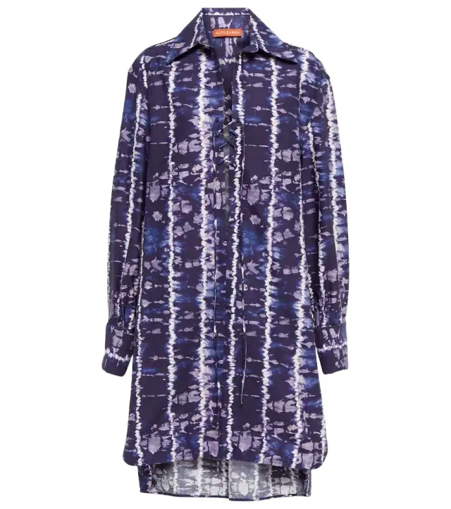 Altuzarra Nia printed cotton-blend shirt dress