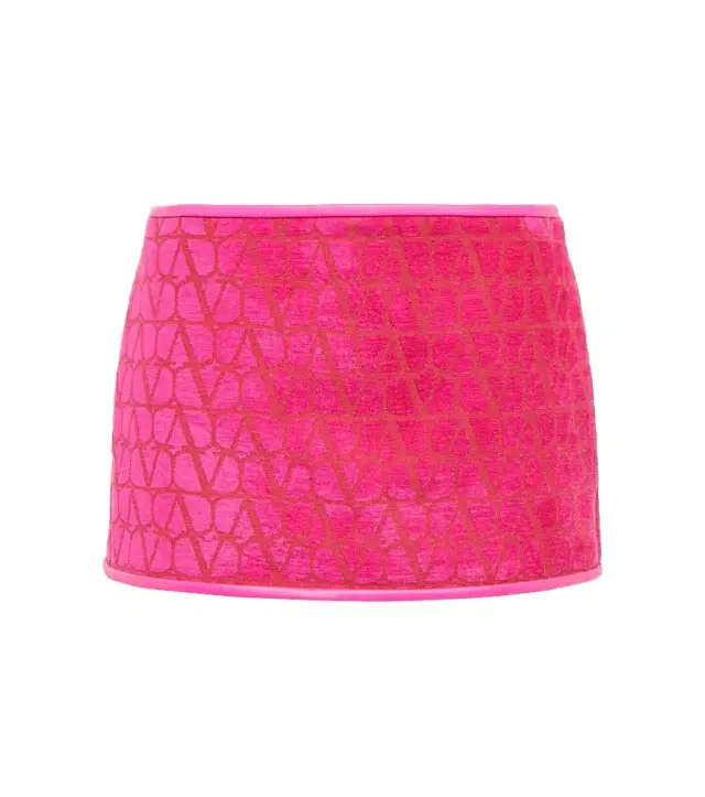 Valentino Toile Iconographe velvet miniskirt