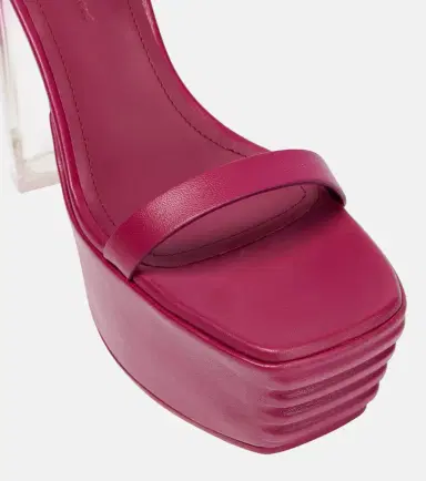 Rick Owens Minimal leather platform sandals | Thumbnail 5