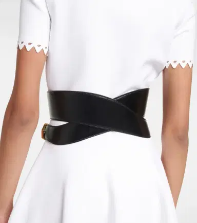 Alaïa Alaïa Cut-out leather belt | Thumbnail 3