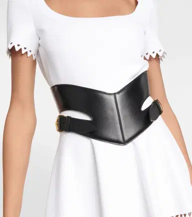 Alaïa Alaïa Cut-out leather belt | Thumbnail 4