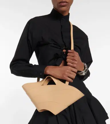 Alaïa Alaïa Khaima Small leather tote bag | Thumbnail 5