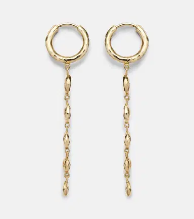 Octavia Elizabeth Charmed Micro Gabby 18kt gold earrings with diamonds | Thumbnail 2
