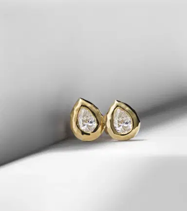 Octavia Elizabeth Nesting Gem 18kt gold earrings with diamonds | Thumbnail 5