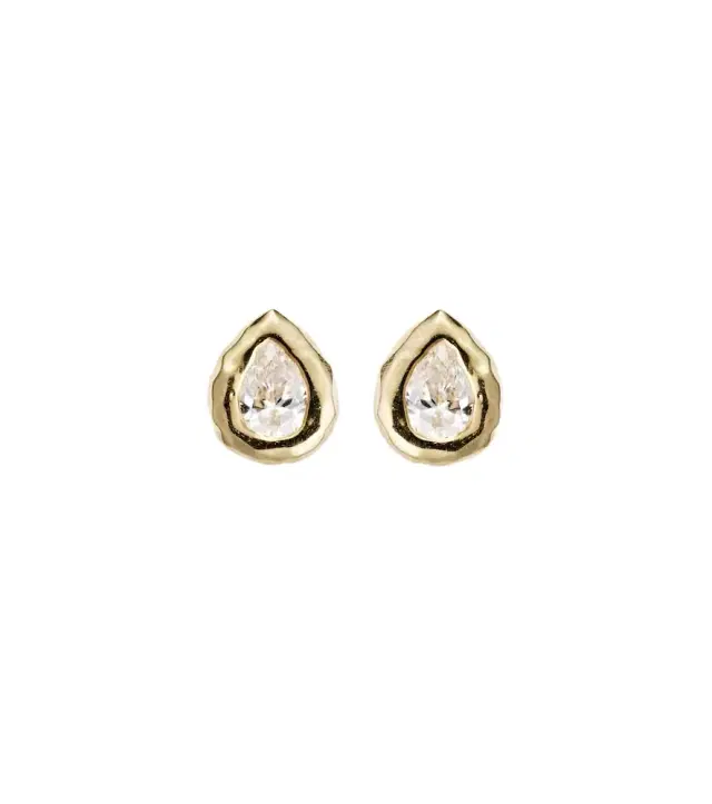 Octavia Elizabeth Nesting Gem 18kt gold earrings with diamonds