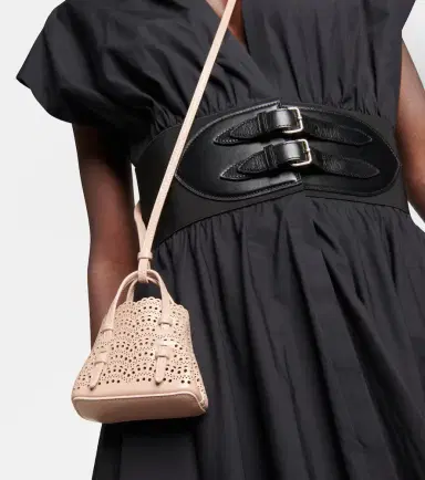 Alaïa Alaïa Le Mina Mini leather crossbody bag | Thumbnail 5