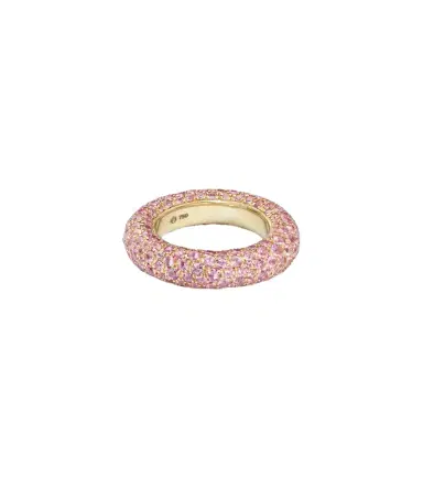 Octavia Elizabeth Blossom Bubble 18kt gold ring with sapphires | Thumbnail 1