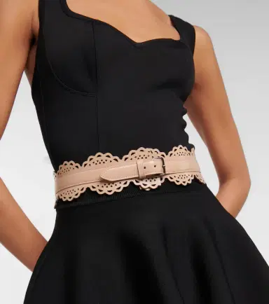 Alaïa Alaïa Laser-cut leather corset belt | Thumbnail 3 Alaïa Alaïa Laser-cut leather corset belt | Thumbnail 3