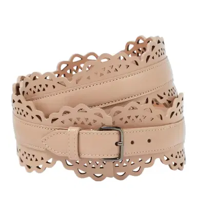 Alaïa Alaïa Laser-cut leather corset belt | Thumbnail 1 Alaïa Alaïa Laser-cut leather corset belt | Thumbnail 1