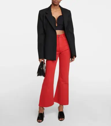 Alaia Alaïa High-rise bootcut jeans | Thumbnail 5 Alaia Alaïa High-rise bootcut jeans | Thumbnail 5