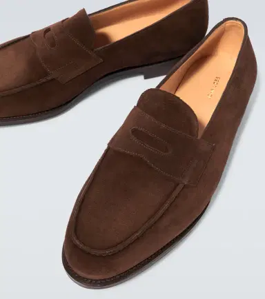 John Lobb Lopez suede penny loafers | Thumbnail 2