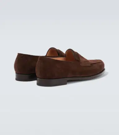 John Lobb Lopez suede penny loafers | Thumbnail 4