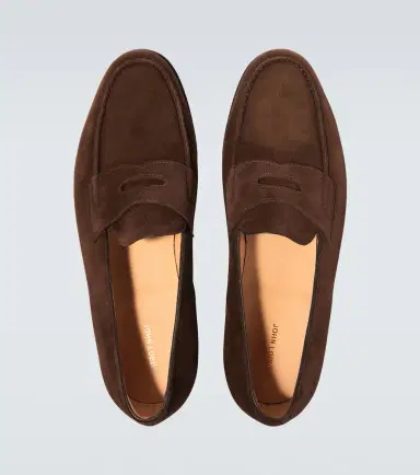 John Lobb Lopez suede penny loafers | Thumbnail 5