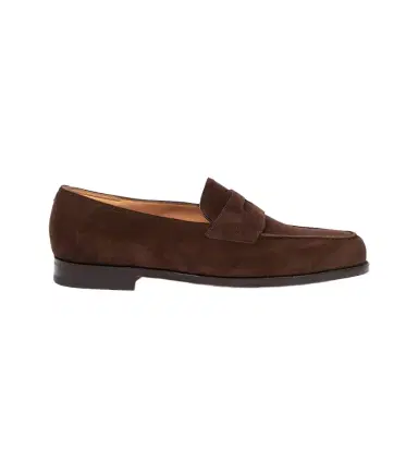 John Lobb Lopez suede penny loafers | Thumbnail 1