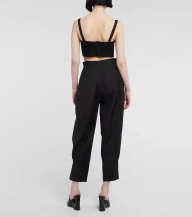 Alaïa Alaïa Herringbone tapered wool pants | Thumbnail 3 Alaïa Alaïa Herringbone tapered wool pants | Thumbnail 3