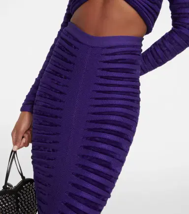 Alaïa Alaïa Ruched midi skirt | Thumbnail 2