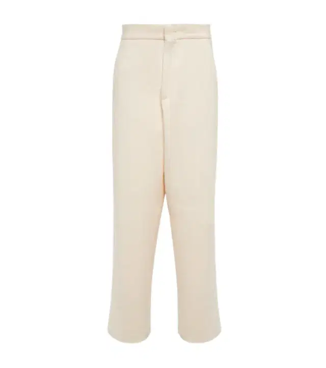 Zegna Straight cotton bouclé pants