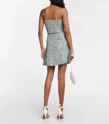 Alaia Alaïa Printed jacquard miniskirt | Thumbnail 3