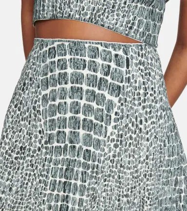 Alaia Alaïa Printed jacquard miniskirt | Thumbnail 4