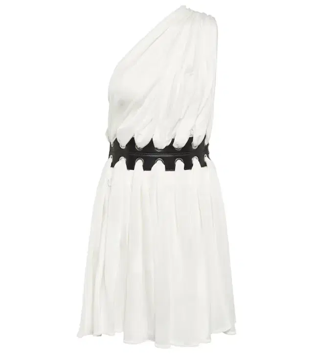 Alaïa Leather-trimmed minidress