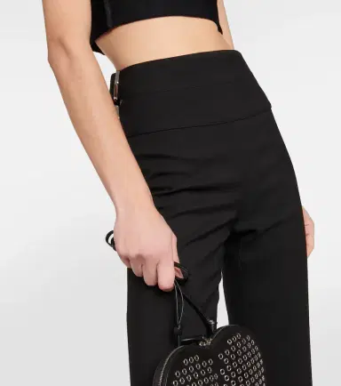 Alaïa Alaïa Belted straight wool pants | Thumbnail 4