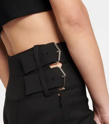 Alaïa Alaïa Belted straight wool pants | Thumbnail 5
