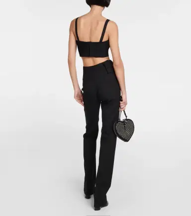 Alaïa Alaïa Belted straight wool pants | Thumbnail 6