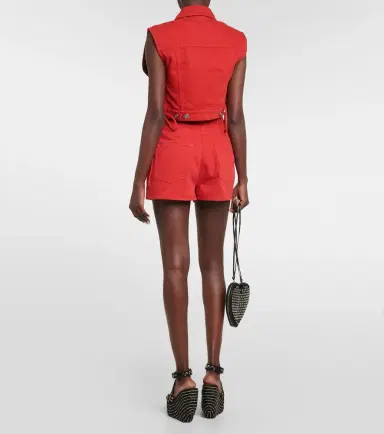 Alaïa Alaïa High-rise cotton shorts | Thumbnail 2 Alaïa Alaïa High-rise cotton shorts | Thumbnail 2