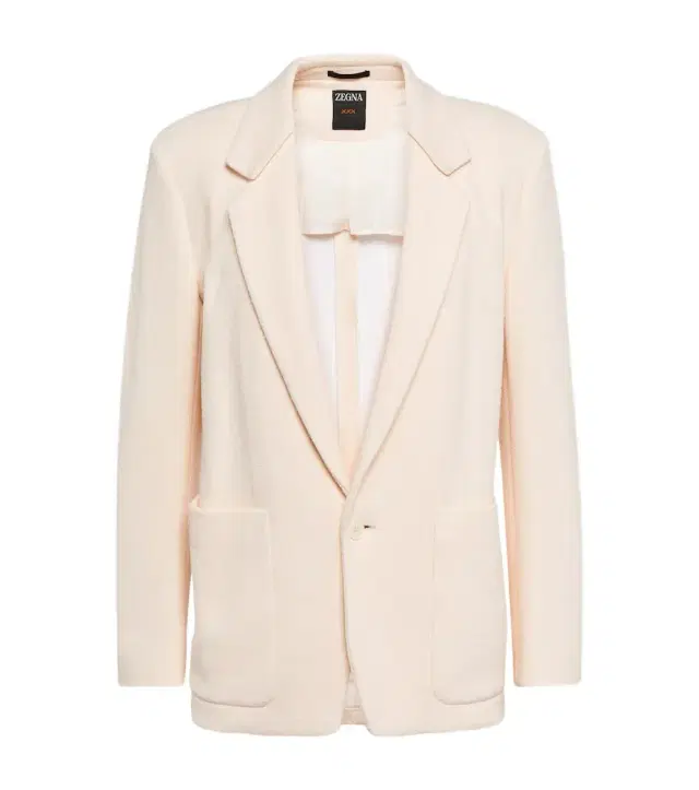 Cotton bouclé blazer