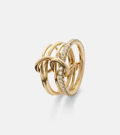Spinelli Kilcollin Pisces Pavé 18kt gold ring with diamonds | Thumbnail 2
