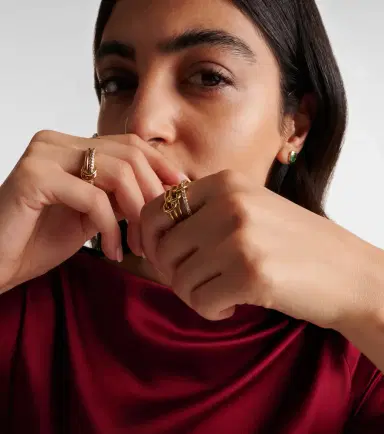 Spinelli Kilcollin Pisces Pavé 18kt gold ring with diamonds | Thumbnail 3