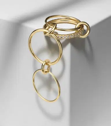 Spinelli Kilcollin Pisces Pavé 18kt gold ring with diamonds | Thumbnail 6