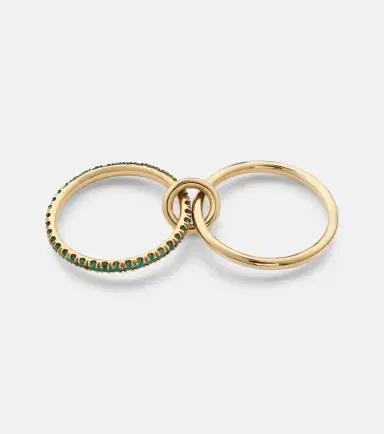 Spinelli Kilcollin Marigold 18kt yellow gold ring with emeralds | Thumbnail 3