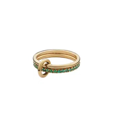 Spinelli Kilcollin Marigold 18kt yellow gold ring with emeralds | Thumbnail 1