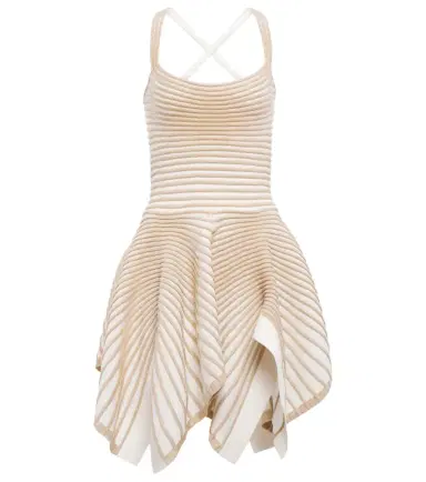 Alaïa Alaïa Crêpe and chenille ballerina minidress | Thumbnail 1