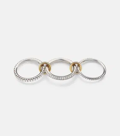 Spinelli Kilcollin Nova sterling silver and 18kt gold ring with diamonds | Thumbnail 3