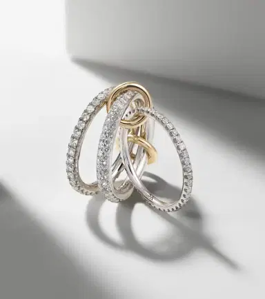 Spinelli Kilcollin Nova sterling silver and 18kt gold ring with diamonds | Thumbnail 6