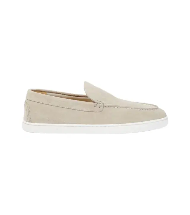 Christian Louboutin Varsiboat embossed suede loafers