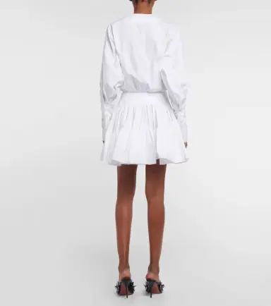 Alaïa Alaïa Cotton poplin minidress | Thumbnail 3