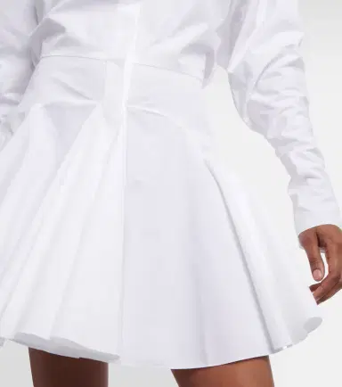 Alaïa Alaïa Cotton poplin minidress | Thumbnail 4