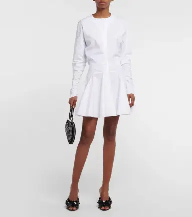 Alaïa Alaïa Cotton poplin minidress | Thumbnail 6