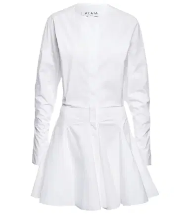 Alaïa Alaïa Cotton poplin minidress | Thumbnail 1